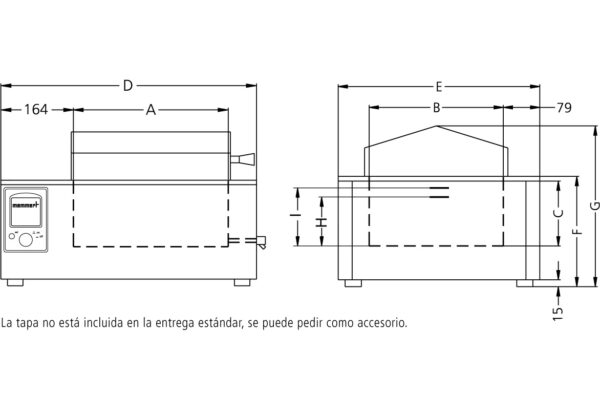 BAÑOS DE AGUA DE 14 LITROS MARCA MEMMERT MODELO WNB 14 - Imagen 2