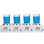 AGITADOR MAGNÉTICO 4 PUESTOS CON CALENTAMIENTO MODELO MS-H340-S4