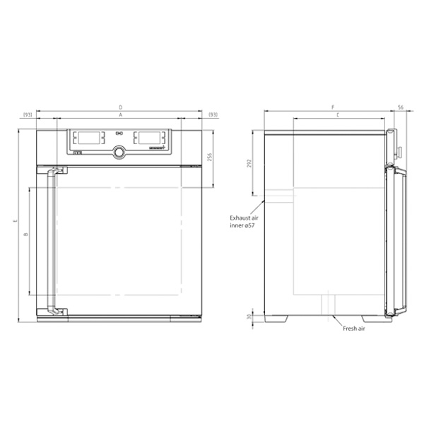 ESTUFA DE CULTIVO PARA LABORATORIO MODELO UN 110 SINGLE DISPLAY