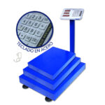 BASCULA ABATIBLE  45x60cm EN ALFAJOR CAP. 500kg CON INDICADOR EN ACERO INOXIDABLE